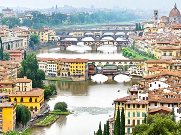 Foto panorámica de Florencia