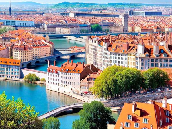 Foto panorámica de Lyon