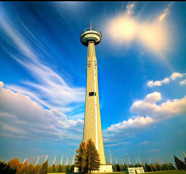 Torre de televisión de Vilna foto