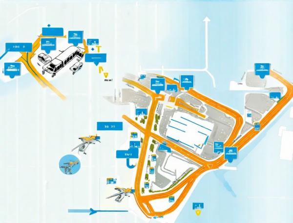 Mapa del aeropuerto de Orly