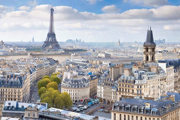 Foto panorámica de París