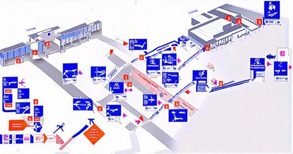 Mapa del aeropuerto de Ciampino