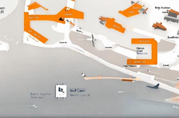 Esquema del aeropuerto internacional Ben Gurion