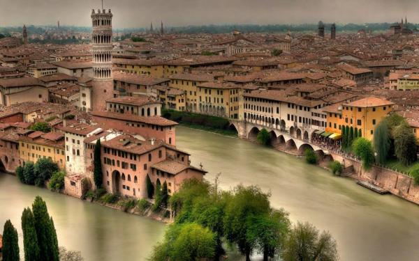 Foto panorámica de Verona
