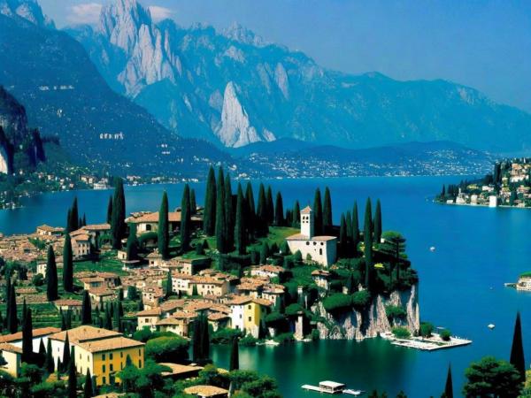 Foto del lago de Garda